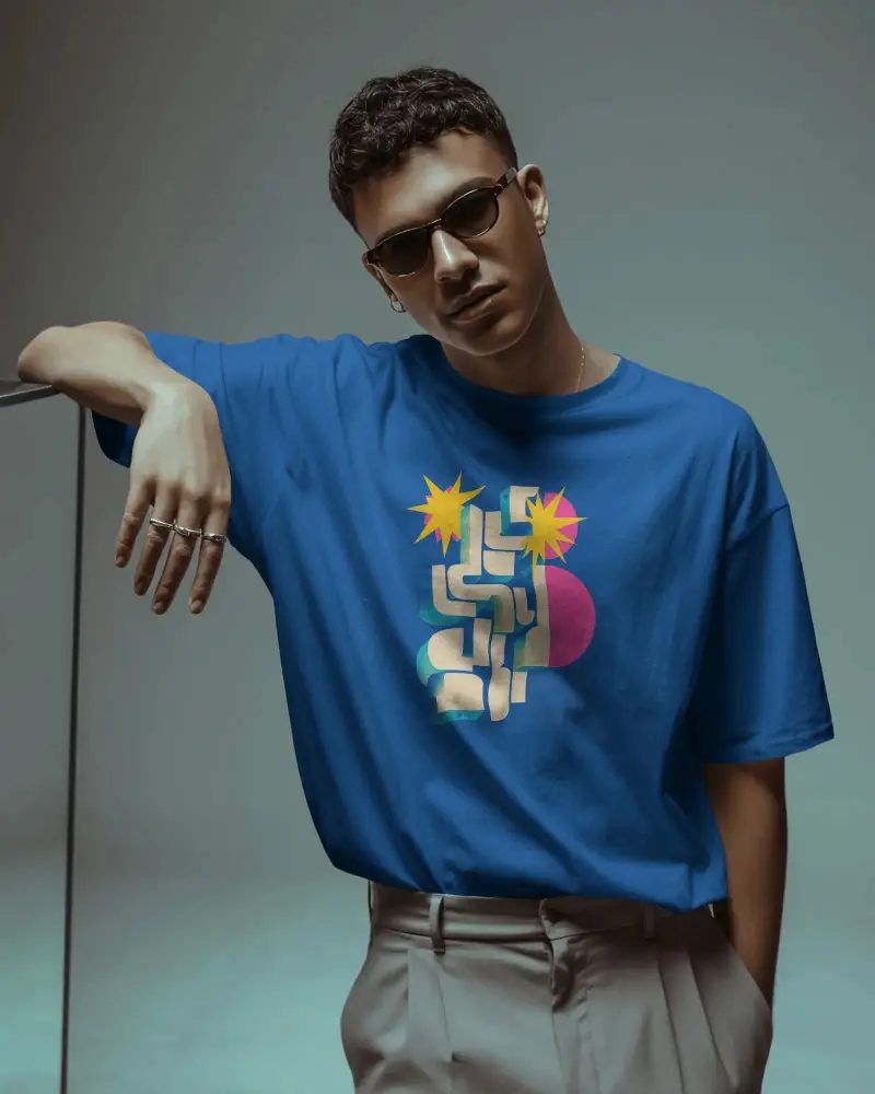 Modern Loose Fit Tshirt Mockup Summer Wear Casual Street Style Fashion For Men And Women