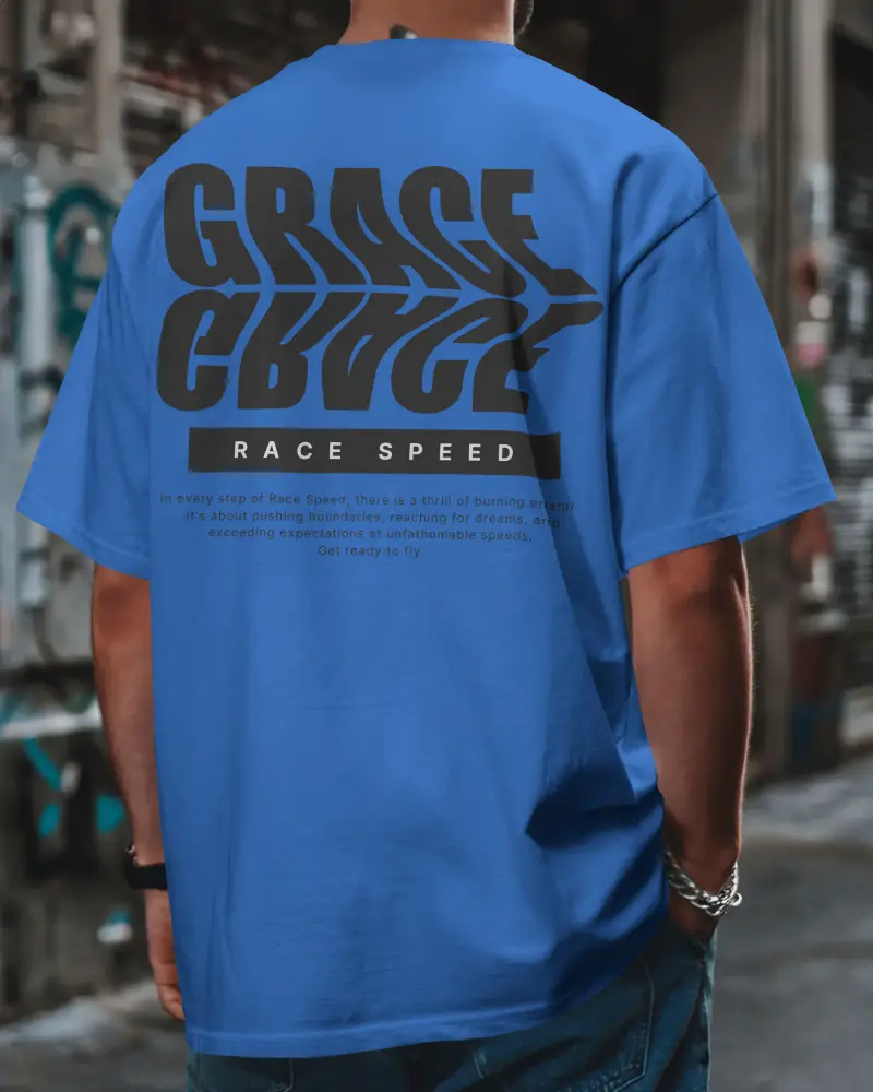 Back View Tshirt Mockup Male Model In Urban Alleyway Streetwear Style