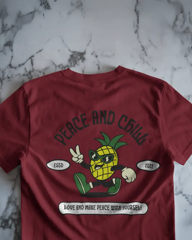 Flatlay Back Tshirt Mockup On Marble Surface For Minimalist Branding 01104