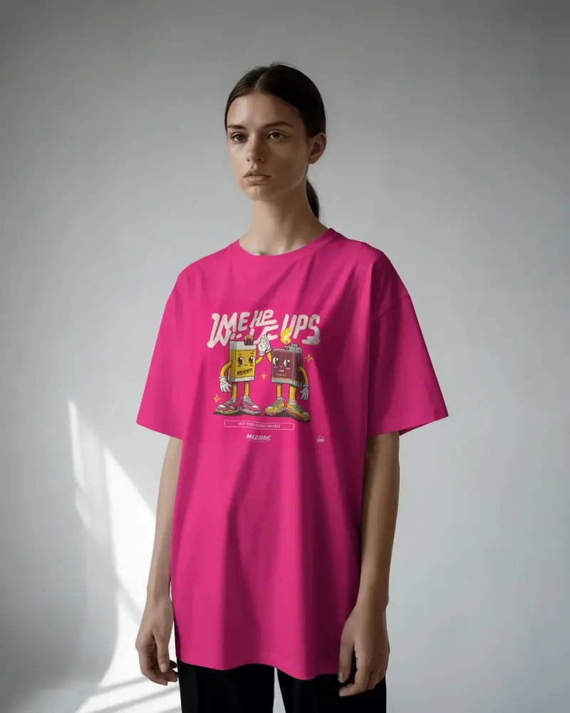 Minimalist Studio T Shirt Mockup Female Model Standing In Soft Daylight Clean And Modern Style