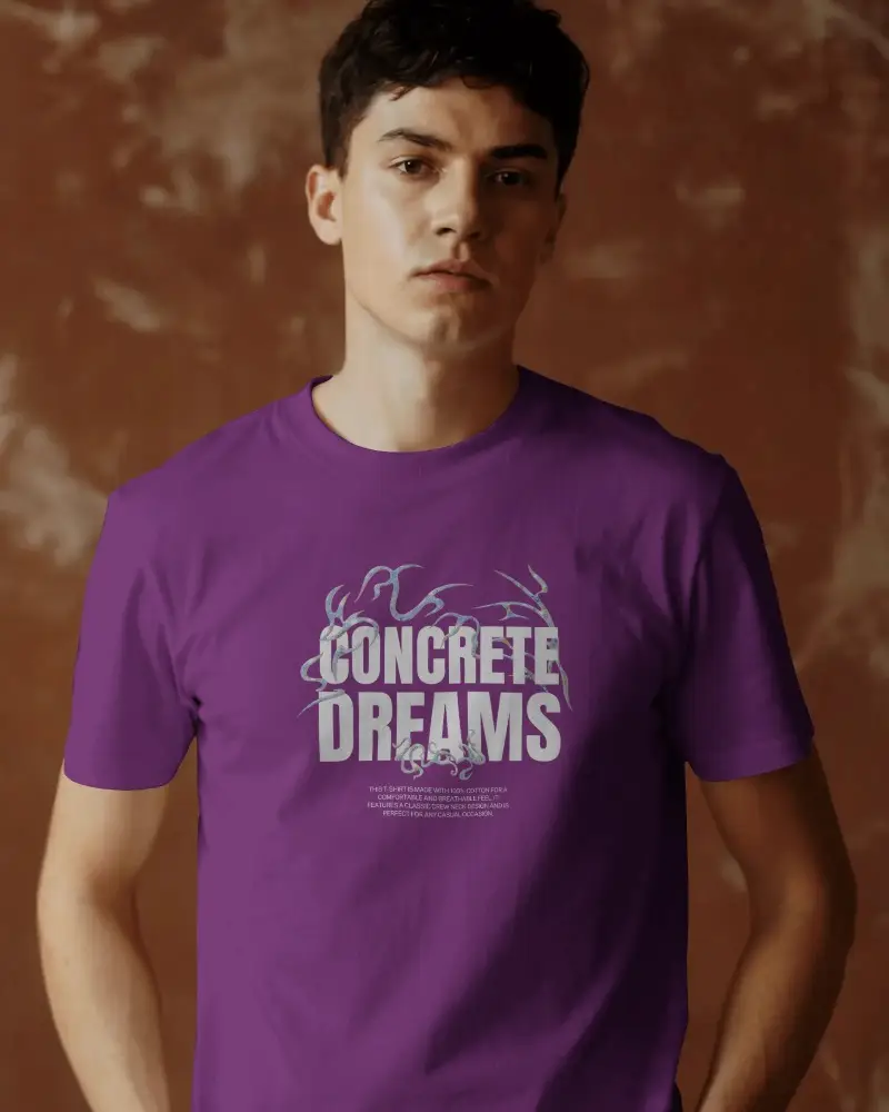 Premium Quality Cotton Tshirt Mockup Mens Basic Short Sleeve Perfect For Layering Or Alone