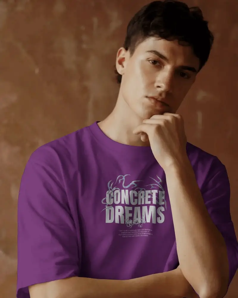 Trendy Relaxed Fit Tshirt Mockup For Mens Wardrobe Essential Soft Breathable Fabric For Comfort