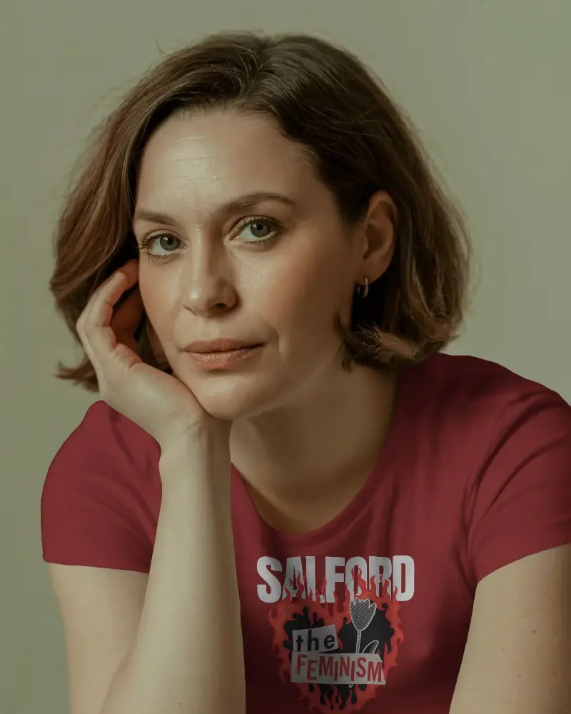 Comfortable Womens Basic Crewneck Tshirt Mockup Perfect For Casual Everyday Wear Style