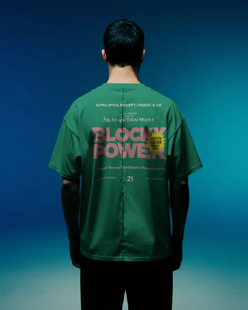 High Quality Back View Tshirt Mockup For Fashion Designers And Garment Marketing