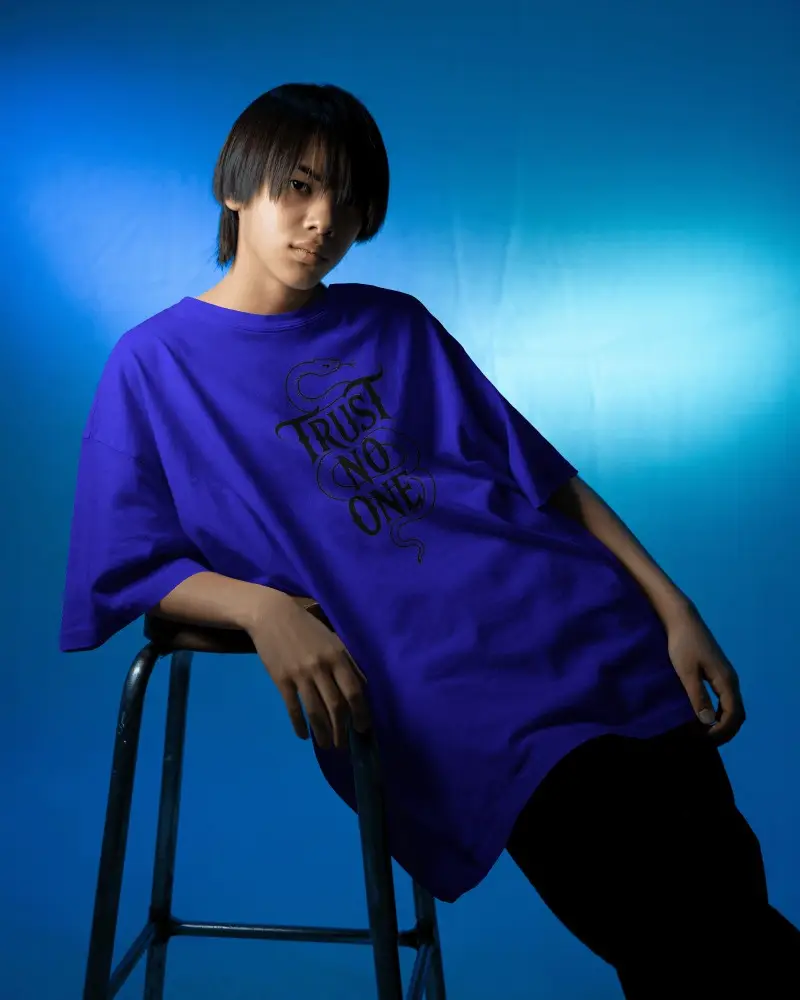 Oversized Loose Fit Tshirt Mockup Urban Streetwear Fashion Style For Men And Women Casual Top