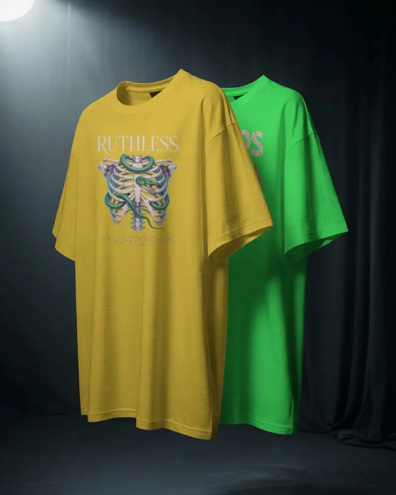 Premium Soft Fabricoversized Casual Tshirt Mockup For Fashion Design Presentation