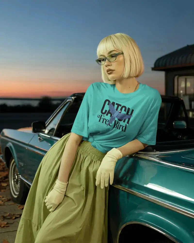 Relaxed Fit Casual T Shirt Mockup Stylish Loose Comfortable Tops For Everyday Wear