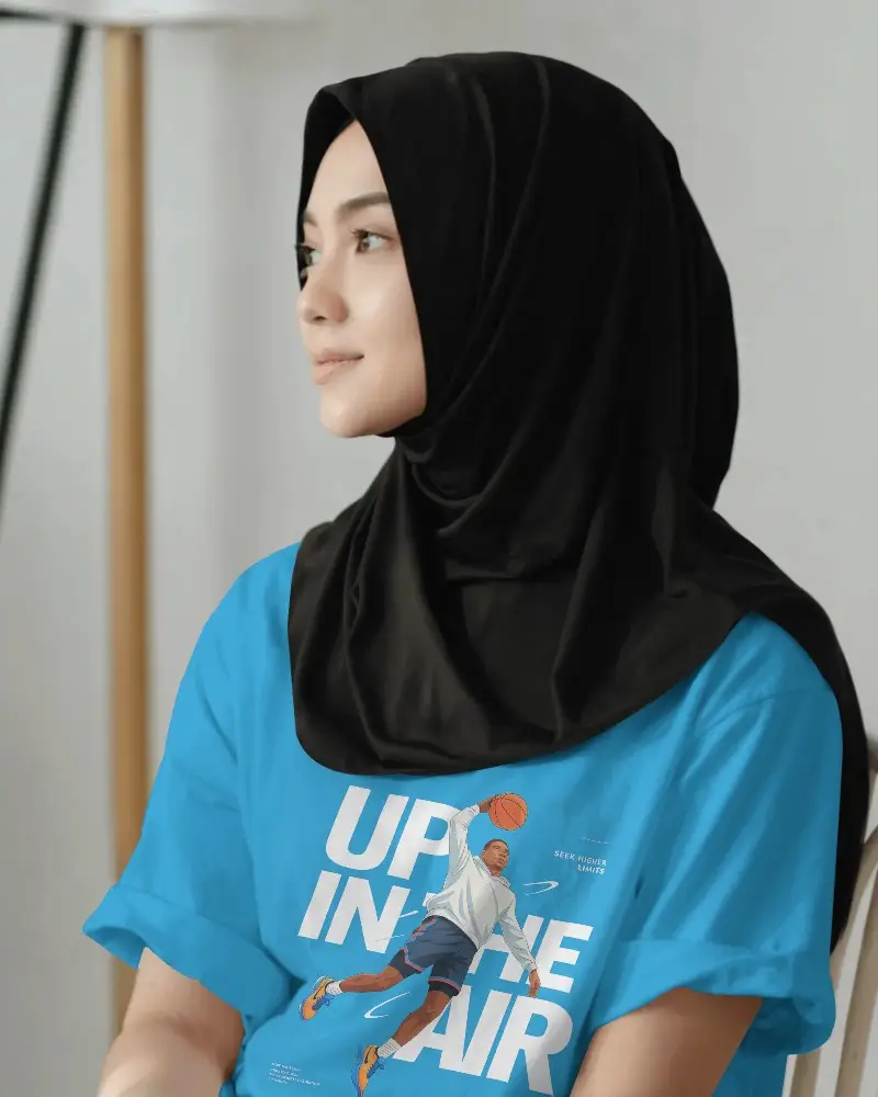 Casual Loose Fit Comfortable Tshirt Mockup For Everyday Wear With Rolled Sleeve Style