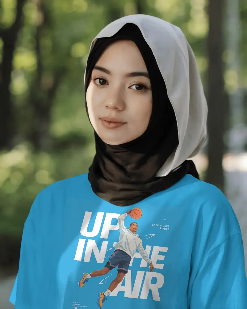 Breathable Lightweight Tshirt Mockup Showcasing Modern Casual Style For Women