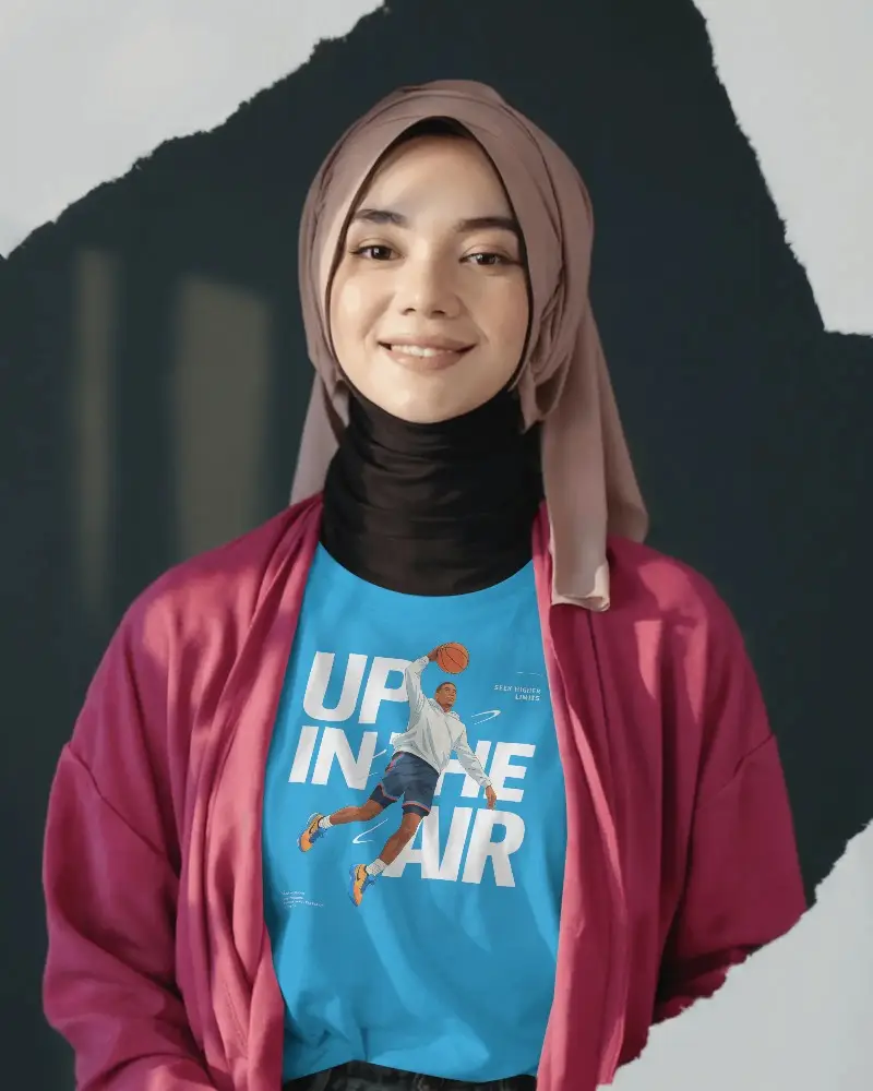 Stylish Comfortable Loose Fit Basic Crew Neck Tshirt Mockup Perfect For Everyday Wear