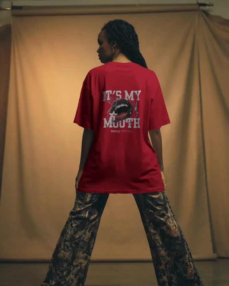 Oversized Basic Tshirt Mockup For Fashion Stylish Apparel And Casual Wear Brand Promotion