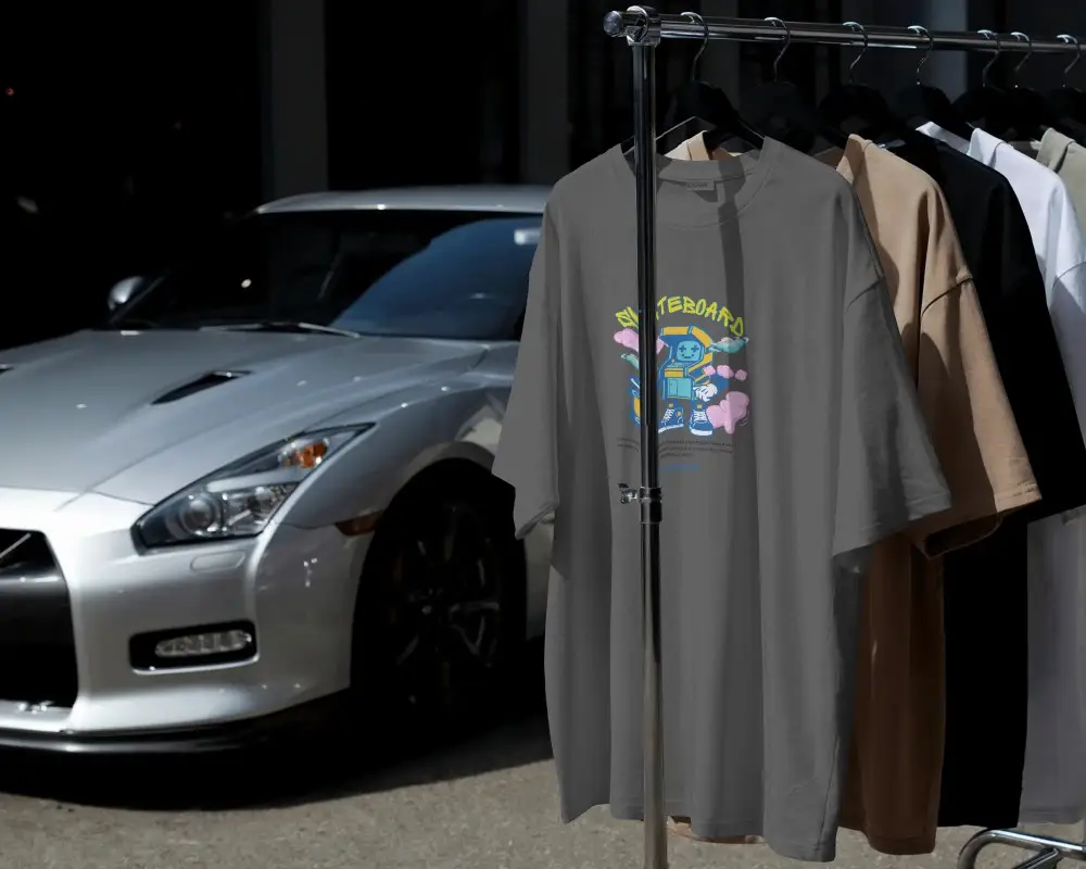 Premium Casual Tshirt Mockup On Hanger Display For Fashion Brand Diy Graphic Designs