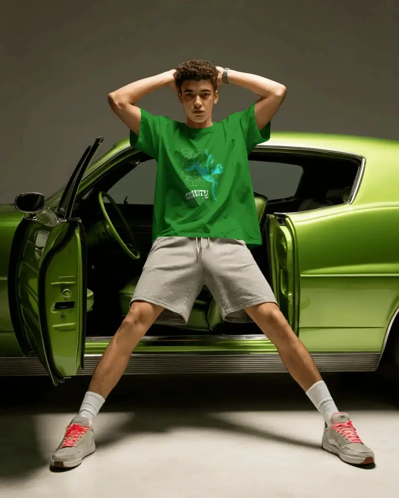 Slim Fit Casual T Shirt Mockup For Modern Youth Fashion And Streetwear Brand Promotion