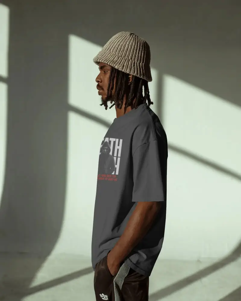 Modern Relaxed Fit Tshirt Mockup For Minimalist Fashion Brands And Streetwear Apparel