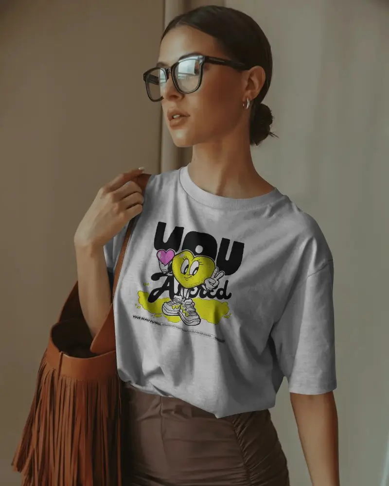 Stylish Comfortable Relaxed Fit Womens Tshirt Mockup Perfect For Everyday Casual Wear Shopping