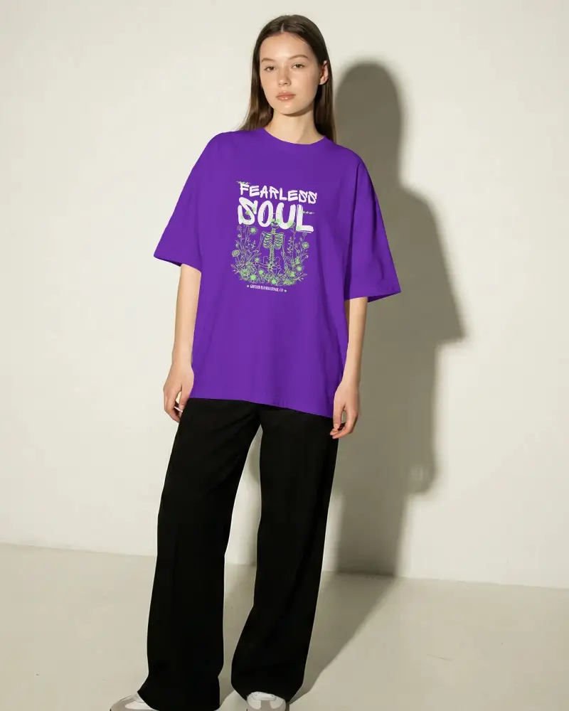 Oversized Comfortable Casual Womens Plain Tshirt Fashionable Streetwear Style Outfit 