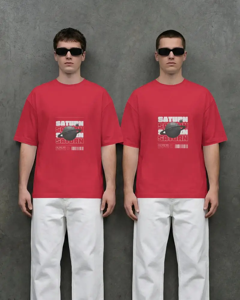 Premium Basic Relaxed Fit Tshirt Mockup With Minimalist Style For Men Fashion