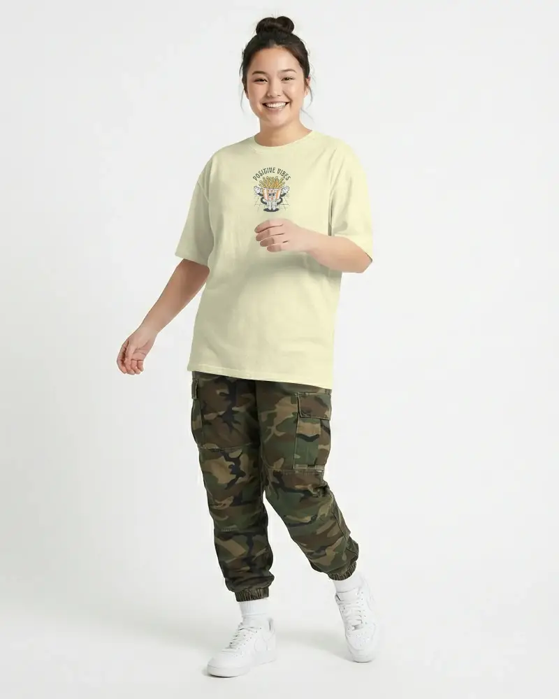 Comfortable Relaxed Fit Basic Crewneck Tshirt Mockup For Casual Everyday Wear And Layering