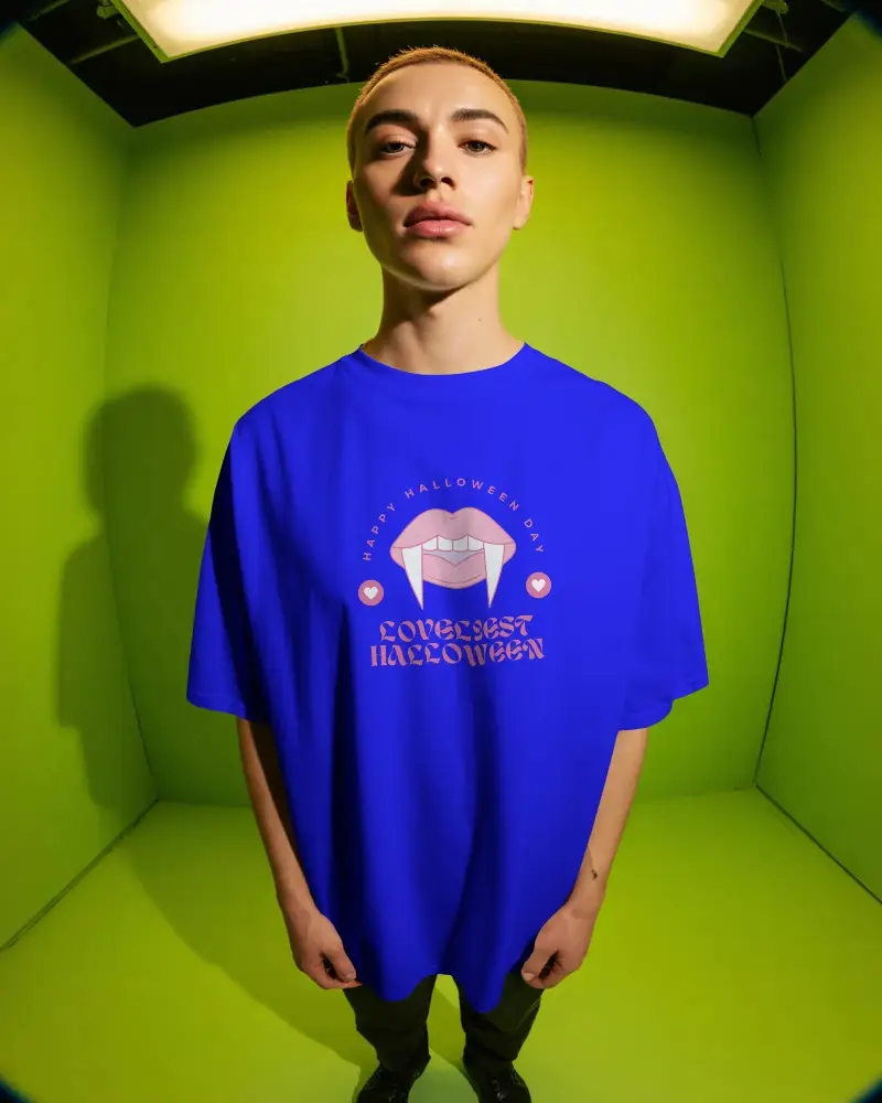 Oversized Plain Tshirt Mockup Stylish Modern Fashion Clothing Template For Designers Showcase