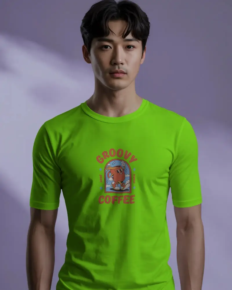 Modern Crewneck Tshirt Mockup For Men Perfect For Casual Outfit Design Showcase