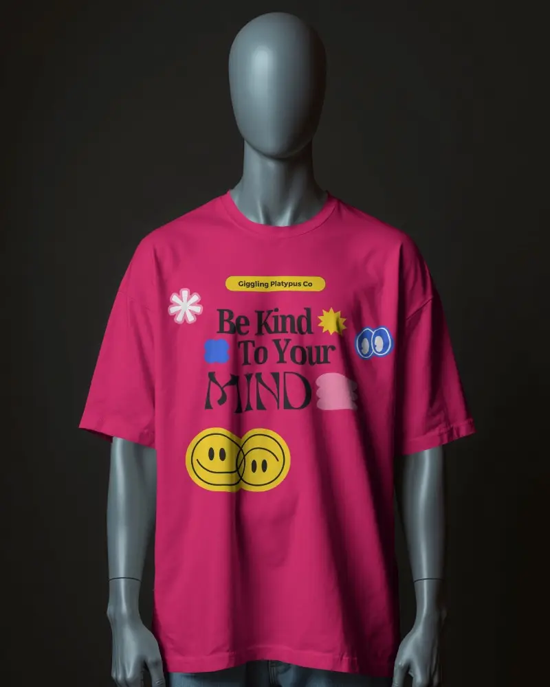 Moody Lighting Tshirt Mockup On Modern Anatomical Mannequin Dark Background