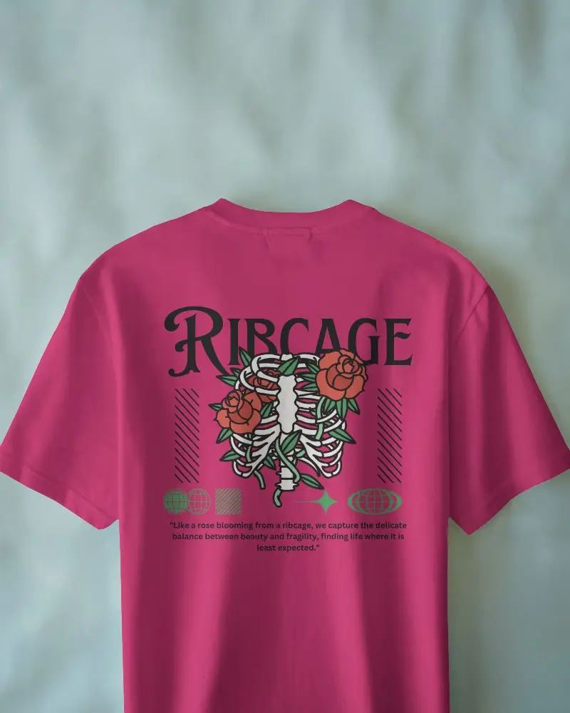 Back View Tshirt Mockup Hanging White Tee On Soft Gradient Blue Background Minimal Style With Natural Light And Clean Presentation