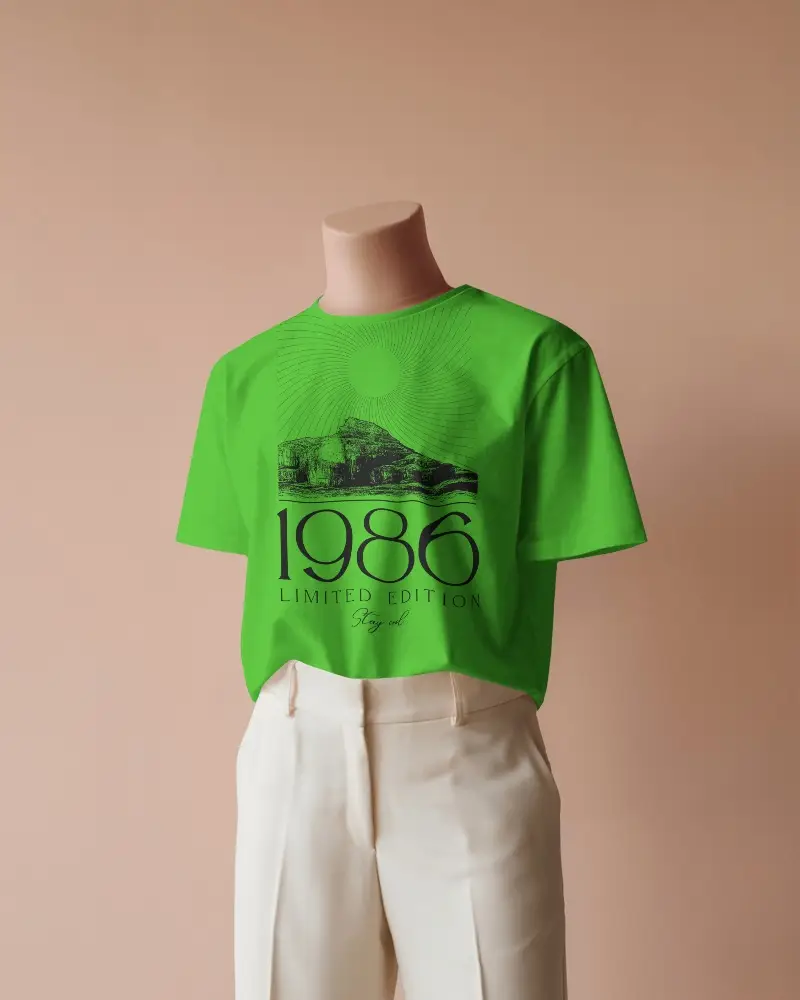 Classy Fashion Tshirt Mockup Clean Aesthetic Mannequin Setup For Design Presentation