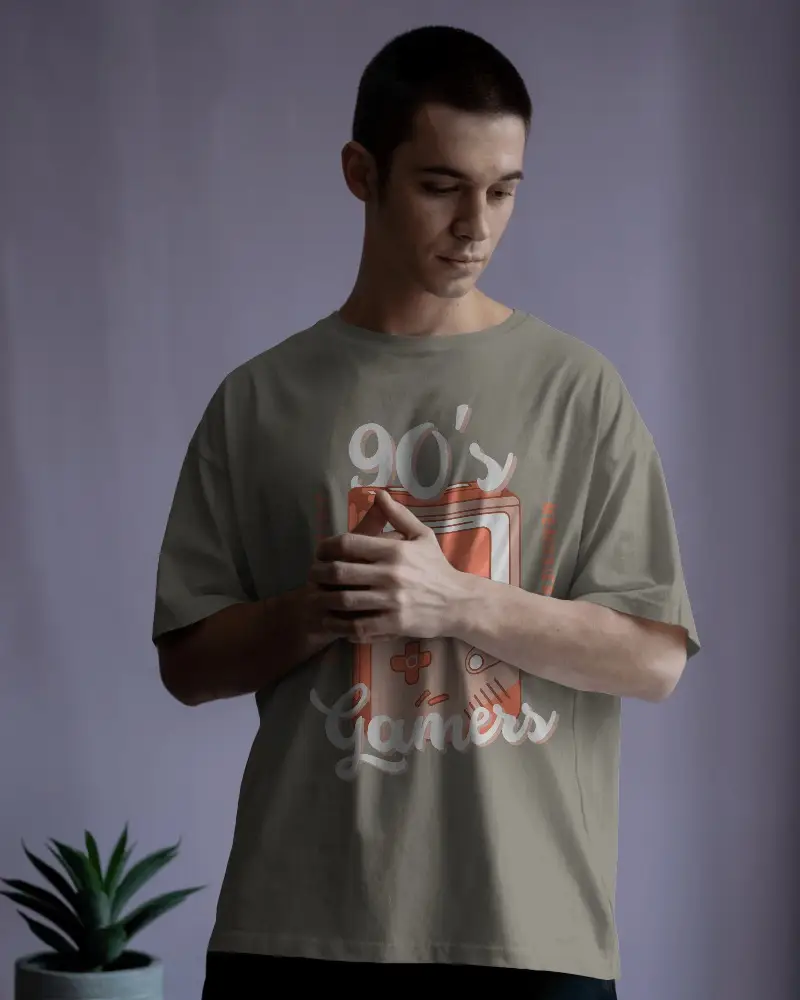 Soft Shadow Tshirt Mockup Featuring Male Model In Casual White Tee For Studio Branding