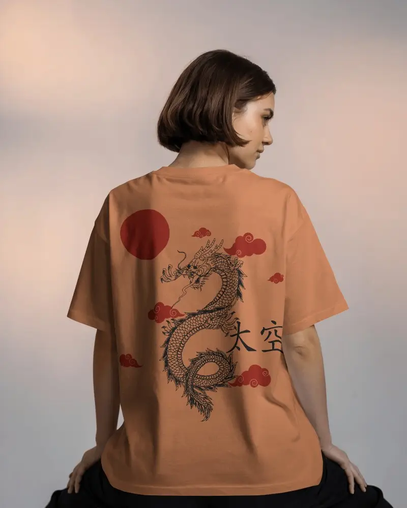 Relaxed Pose T Shirt Mockup Back Angle Of Model In Clean Modern Studio Lighting