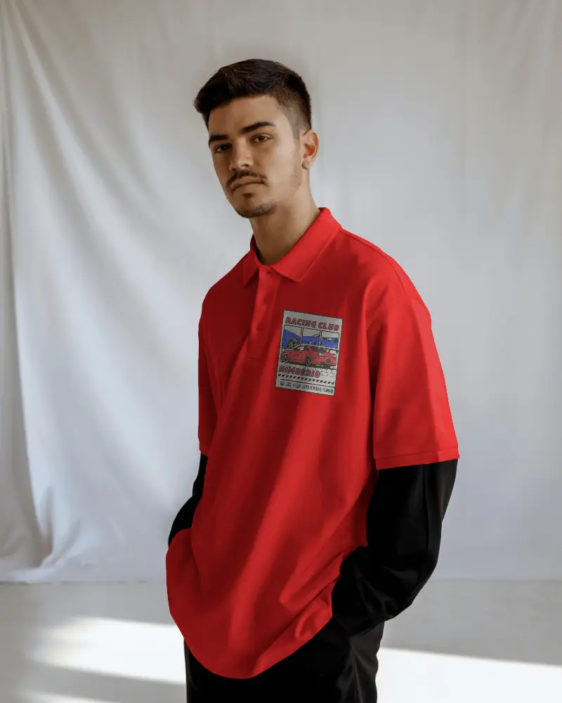 Modern Casual Poloshirt For Men Relaxed Fit Shirtwear Trendy Apparel For Everyday Style