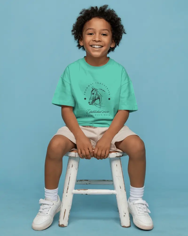 Child Fashionable Short Sleeve Tshirt Ideal For School Casual Outings And Fun Activities 02091