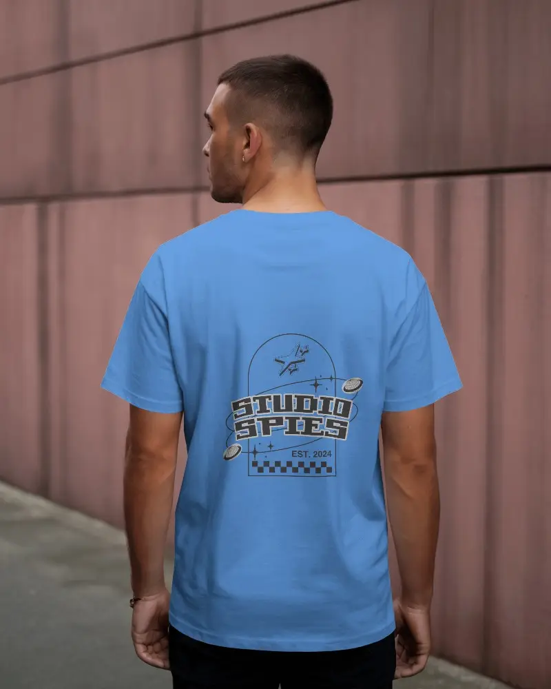 Mens Crew Neck Cotton Tshirt Simple Modern Apparel Outdoor Mockup Template 02093