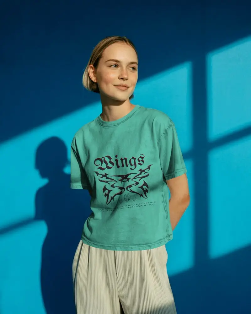 Soft Comfortable Cotton Crewneck Tshirt For Easy Layering And Effortless Everyday Fashion 02095