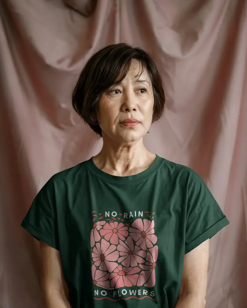 Comfortable Casual Women T Shirt Mockup Round Neck Soft Fabric Fashionable Topwear