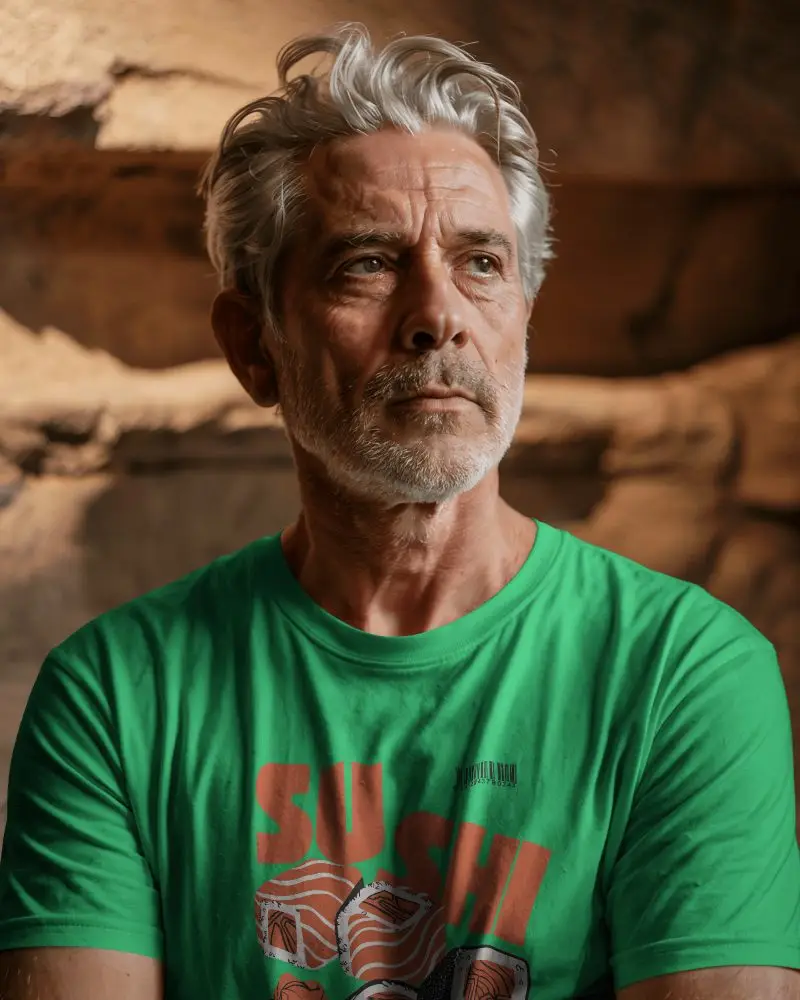 Stylish Comfortable Premium Cotton Crewneck T Shirt Mockup For Men Perfect For Casual Wear