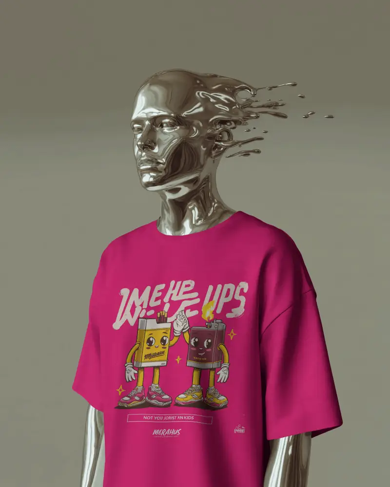 Metal Mannequin Tshirt Mockup Sci Fi Surreal Male Figure With Melting Head Smooth Studio Lighting