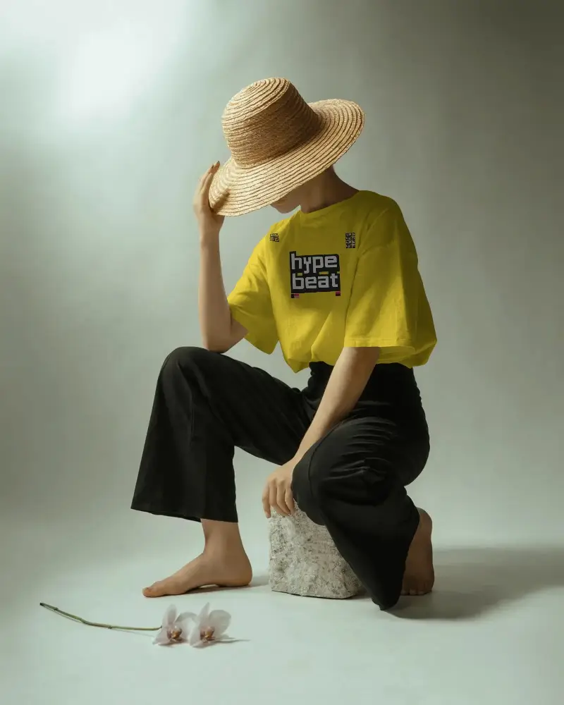 Minimalistic Loose Fit Tshirt Mockup For Women Stylish Comfortable Fashionable Casual Wear Outfit