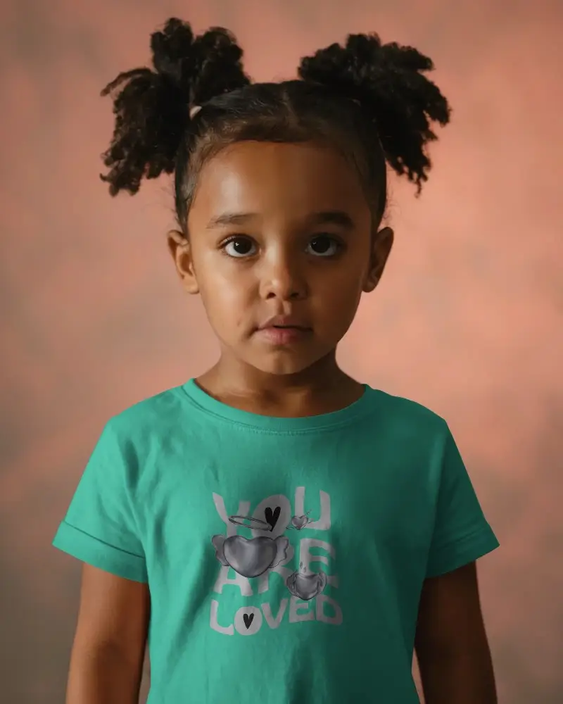 Cute Kids Plain Tshirt Mockup For Custom Graphic Designs And Branded Apparels