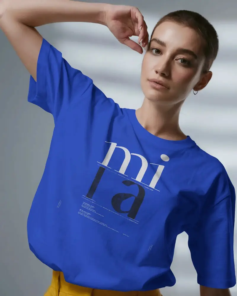 Trendy Relaxed Fit Tshirt Mockup For Modern Fashion Designers And Apparel Brands Showcase