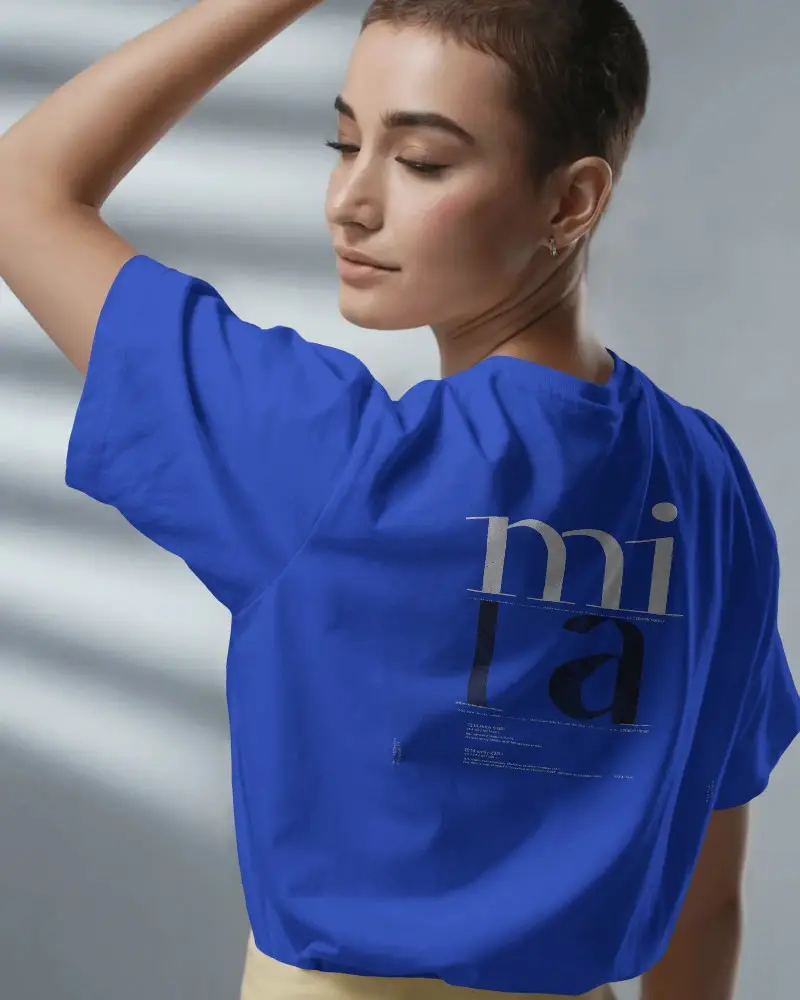 Minimalist Loose Fit Tshirt Mockup For Fashion Designers Showcasing Modern Apparel