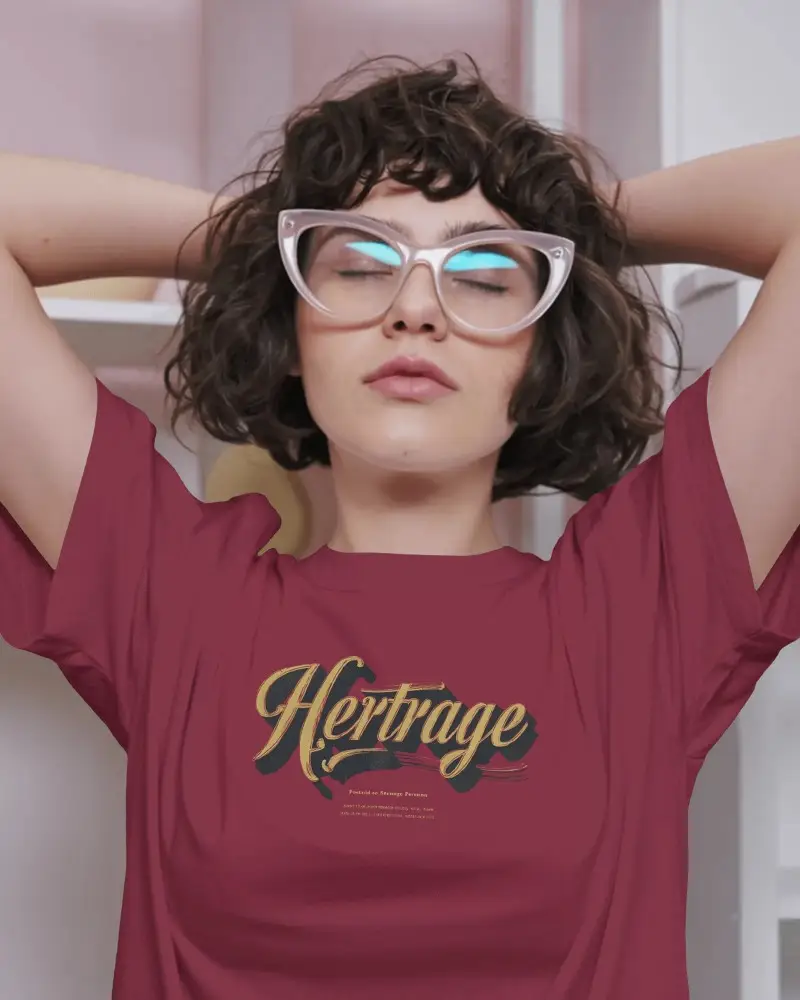 Comfortable Relaxed Fit Casual Womens Tshirt Mockup With Short Sleeves Stylish Design