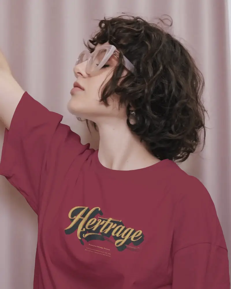 Stylish Relaxed Fit Basic Crewneck Tshirt Mockup For Casual Wear And Everyday Outfits Essentials