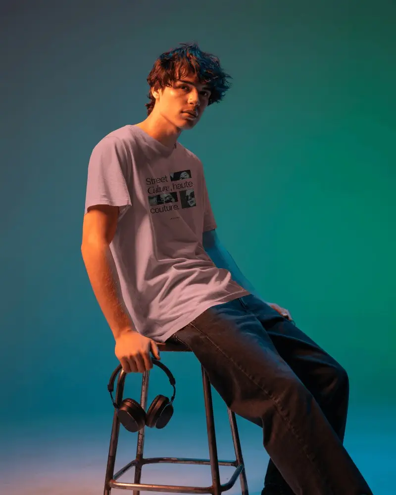 Trendy Relaxed Fit T Shirt Mockup Ideal For Casual Looks And Simple Streetwear Style