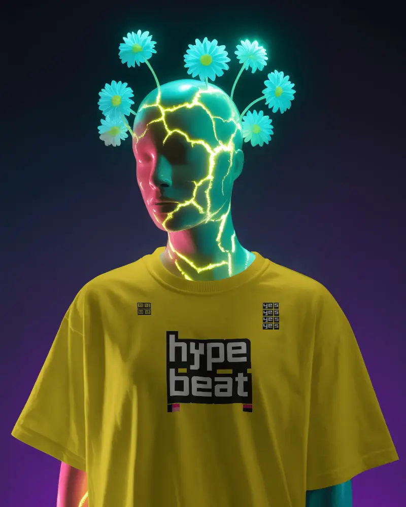 Modern Urban Tshirt Mockup With Minimalist Design And Soft Fabric Texture For Brand Showcase