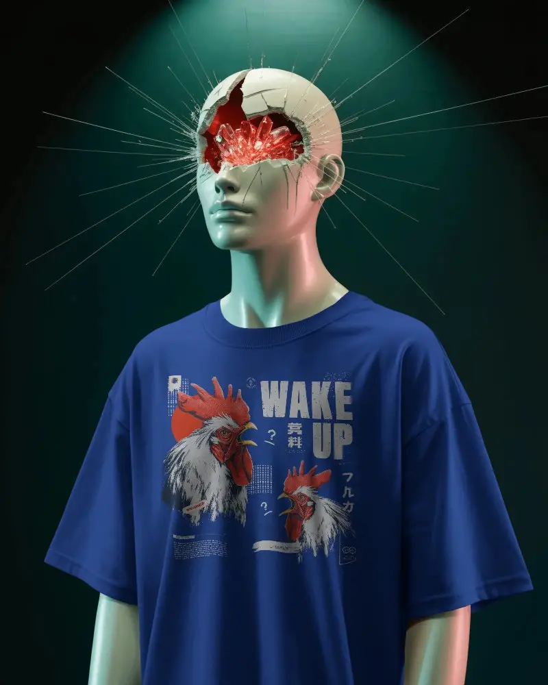 Oversized Basic Round Neck Tshirt Mockup For Clothing Line And Fashion Showcase