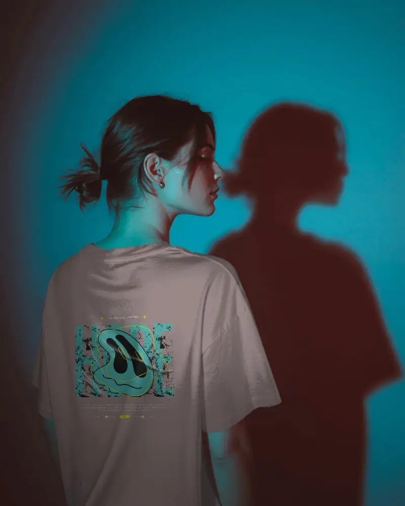 Trendy Relaxed Fit Crewneck Tshirt Mockup Ideal For Casual Streetwear Branded Collections