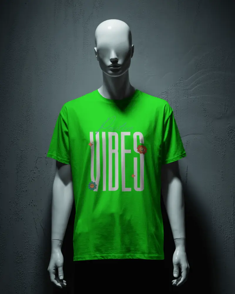 Eyeless Mannequin Tshirt Mockup Dark Studio Minimal Presentation Modern Stylish Display