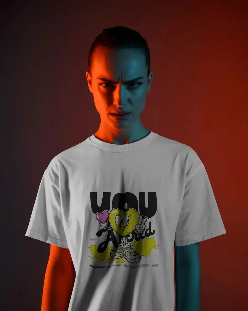 Urban Style Casual Tshirt Mockup For Unisex Fashion Brand Presentation