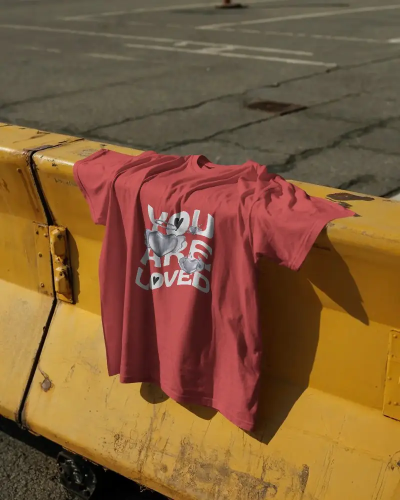 Urban Streetwear Loose Fit Tshirt Mockup For Branding And Apparel Design Presentation