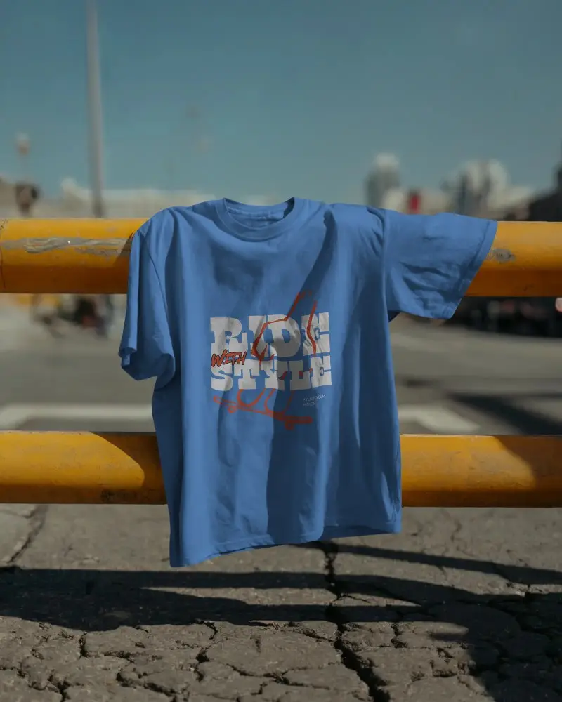 Urban Style Blank Tshirt Mockup For Custom Designs And Streetwear Branded Apparel Promotions